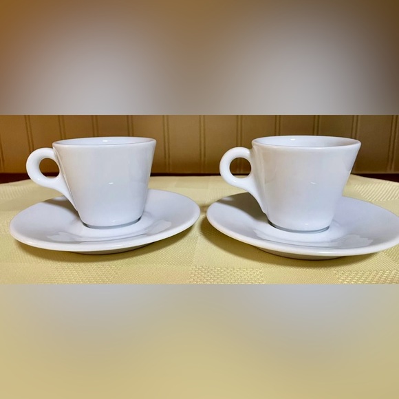 Set Of Two Lavazza The Italian Espresso Experience Cup Saucer D’Ancap Tazzine - Picture 3 of 8